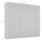 Forms Decor 203 CM White 3 Door Sliding Wardrobe - Dimensions