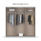 Rauch Forms White Decor 3 Door Sliding Wardrobe with Mirror - Interior view Styled in a Bedroom