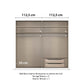 Rauch Lamela Hinged Door Wardrobe internal comparment view with addtional information