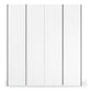 Symphony 201cm Decor 4 Door Hinged Wardrobe in White