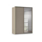 Rauch Haven 2 Door Slider Wardrobe with 1 Décor Door and 1 Mirror Door in Fango