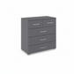 Rauch Impulse 2+3 Drawer Chest in Metallic Grey 