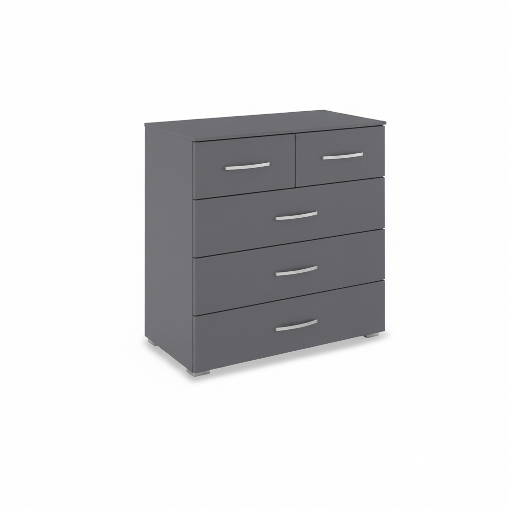 Rauch Impulse 2+3 Drawer Chest in Metallic Grey 