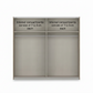 Rauch Impulse 2 Door Sliding Wardrobe 112.5cm Internal Compartments