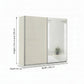 Rauch Impulse 2 Door 1 Mirror Door Sliding Wardrobe 226cm in Champagne Dimensions