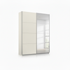 Rauch Impulse 2 Door 1 Mirror Door Sliding 136cm Wardrobe in Champagne 