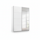 Rauch Impulse 2 Door 1 Mirror Door Sliding 136cm Wardrobe in White