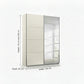 Rauch Impulse 2 Door 1 Mirror Door Sliding Wardrobe in Champagne Dimensions
