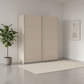 Rauch Impulse 2 Door Sliding Wardrobe 226cm  in Champagne styled in a modern room