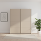 Rauch Impulse 2 Door Sliding Wardrobe 226cm  in Champagne Front view styled in a modern room