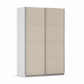 Rauch Impulse 2 Door Sliding Wardrobe 136cm in Champagne