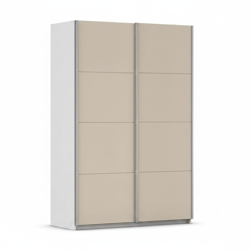 Rauch Impulse 2 Door Sliding Wardrobe 136cm in Champagne