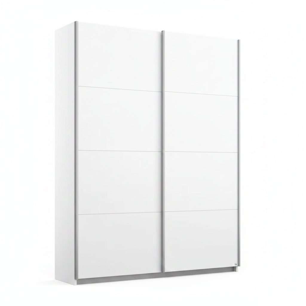 Rauch Impulse 2 Door Sliding Wardrobe 136cm in White