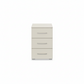 Rauch Impulse 3 Drawer Bedside Table in Champagne Front view