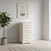 Rauch Impulse 4 Drawer Chest 40cm in Champagne styled in a modern room