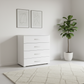 Rauch Impulse 4 Drawer Chest 80cm in White styled in a modern room