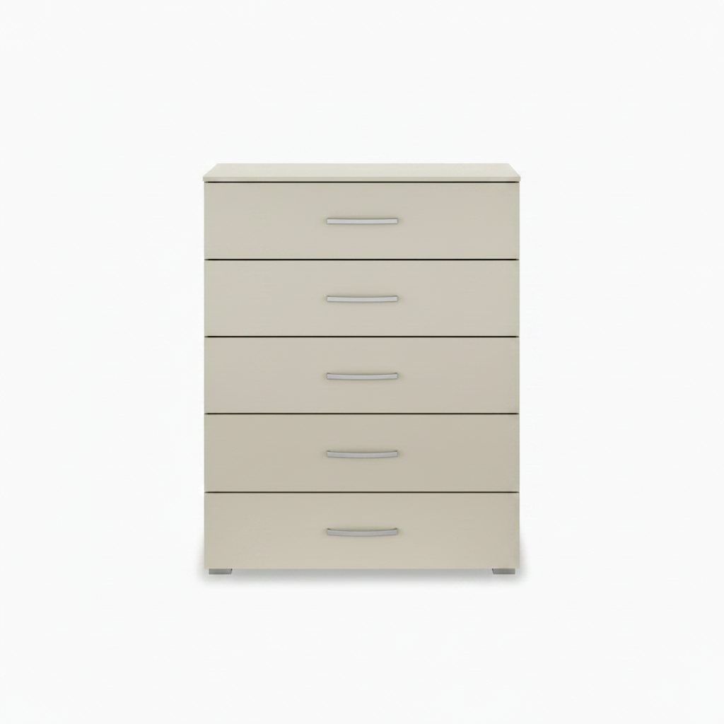 Rauch Impulse 5 Drawer Chest 80cm in Champagne front view