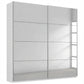 Rauch Impulse Full Mirror 2 Door Sliding Wardrobe 181cm in White Carcase 