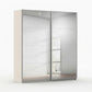 Rauch Impulse Full Mirror 2 Door Sliding Wardrobe 226cm in Champagne Carcase 