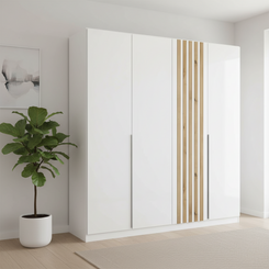 Rauch Lamela 4 door hinged wardrobe in Alpine White