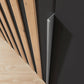 Rauch Lamela 4 door hinged wardrobe door handle closeup view