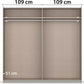 Rauch Neo 2 Door Sliding Wardrobe 218cm Internal Compartments