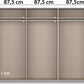 Rauch Neo 2 Door Sliding Wardrobe 261cm Internal Compartments