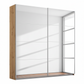 Rauch Subito 2 Door Full Mirror Sliding Door Wardrobe in Artisan Oak