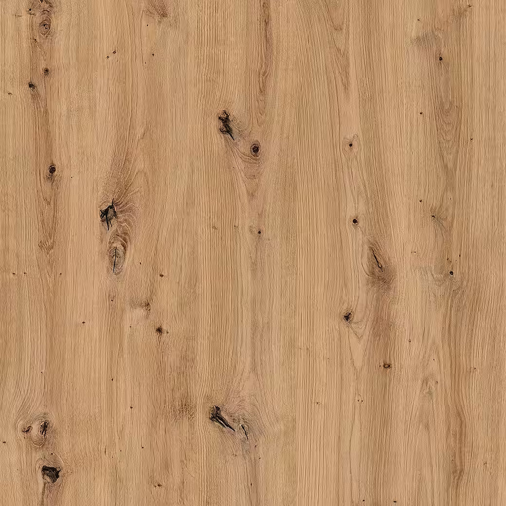 Rauch Subito 1 Decor Door & 1 Mirror Sliding Door Wardrobe in Oak Wood Closeup view