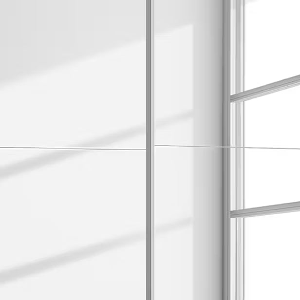 Rauch Subito 2 Door Full Mirror Sliding Door Wardrobe Closeup view