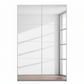Rauch Subito 2 Door Full Mirror Sliding Door Wardrobe in Alpine White front view