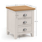 Emily 3 Drawer Bedside