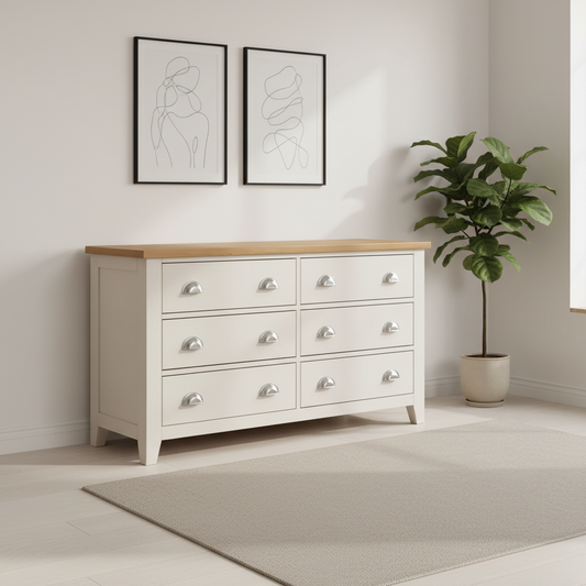 Emily 6 Drawer Wide Chest