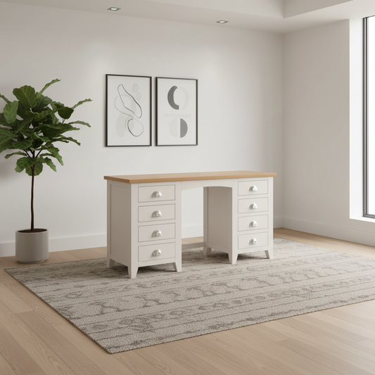 Emily Twin Pedestal Dressing Table