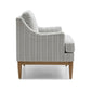 Rihanna Armchair in Natural Stripe Chenille Fabric - Pendle Village Furniture