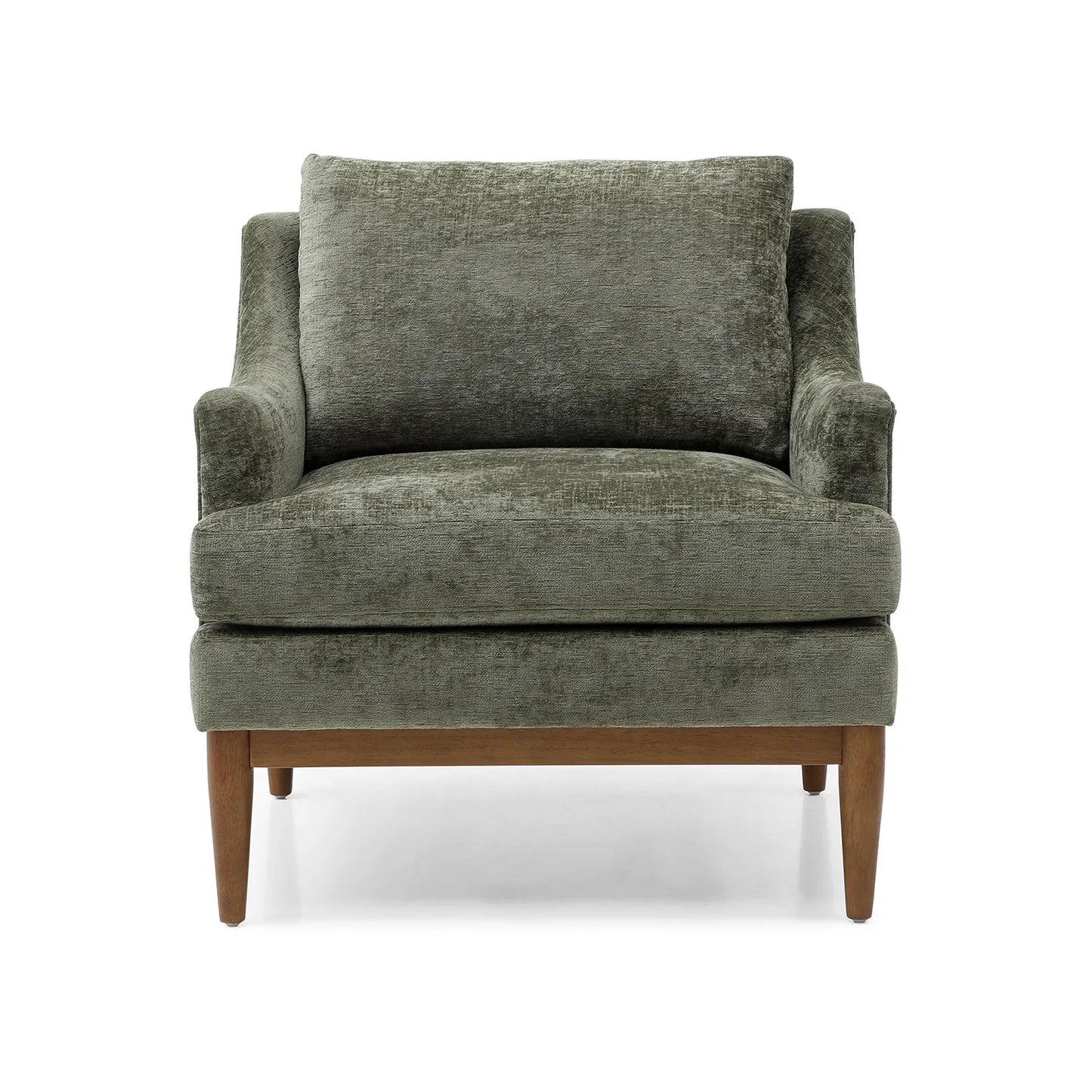 Rihanna Armchair in Olive Chenille Fabric - Pendle Village Furniture