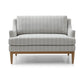 Rihanna Upholstered Loveseat with Wood Base - Pendle Village Furniture