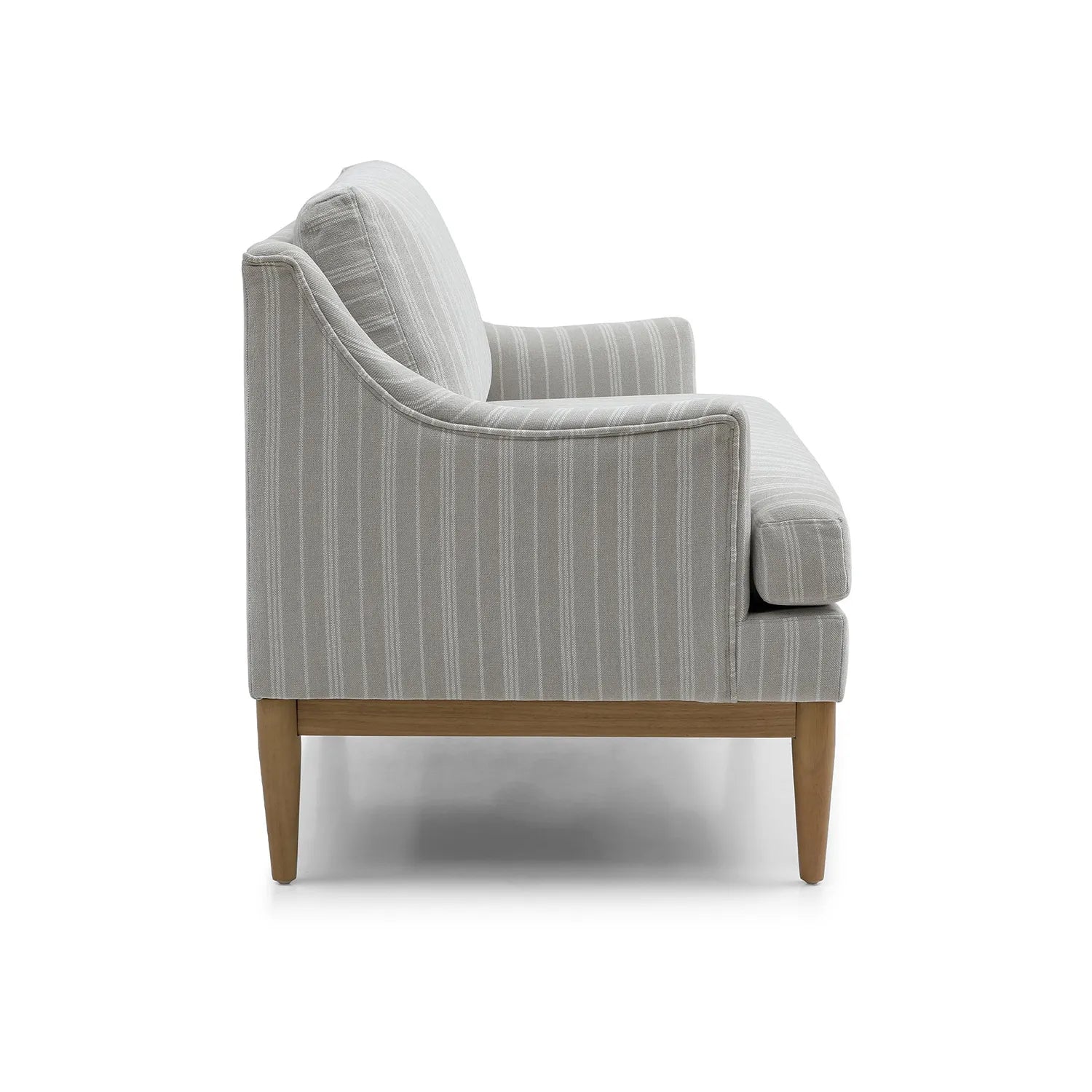 Rihanna Upholstered Loveseat with Wood Base - Pendle Village Furniture