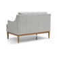 Rihanna Upholstered Loveseat with Wood Base - Pendle Village Furniture