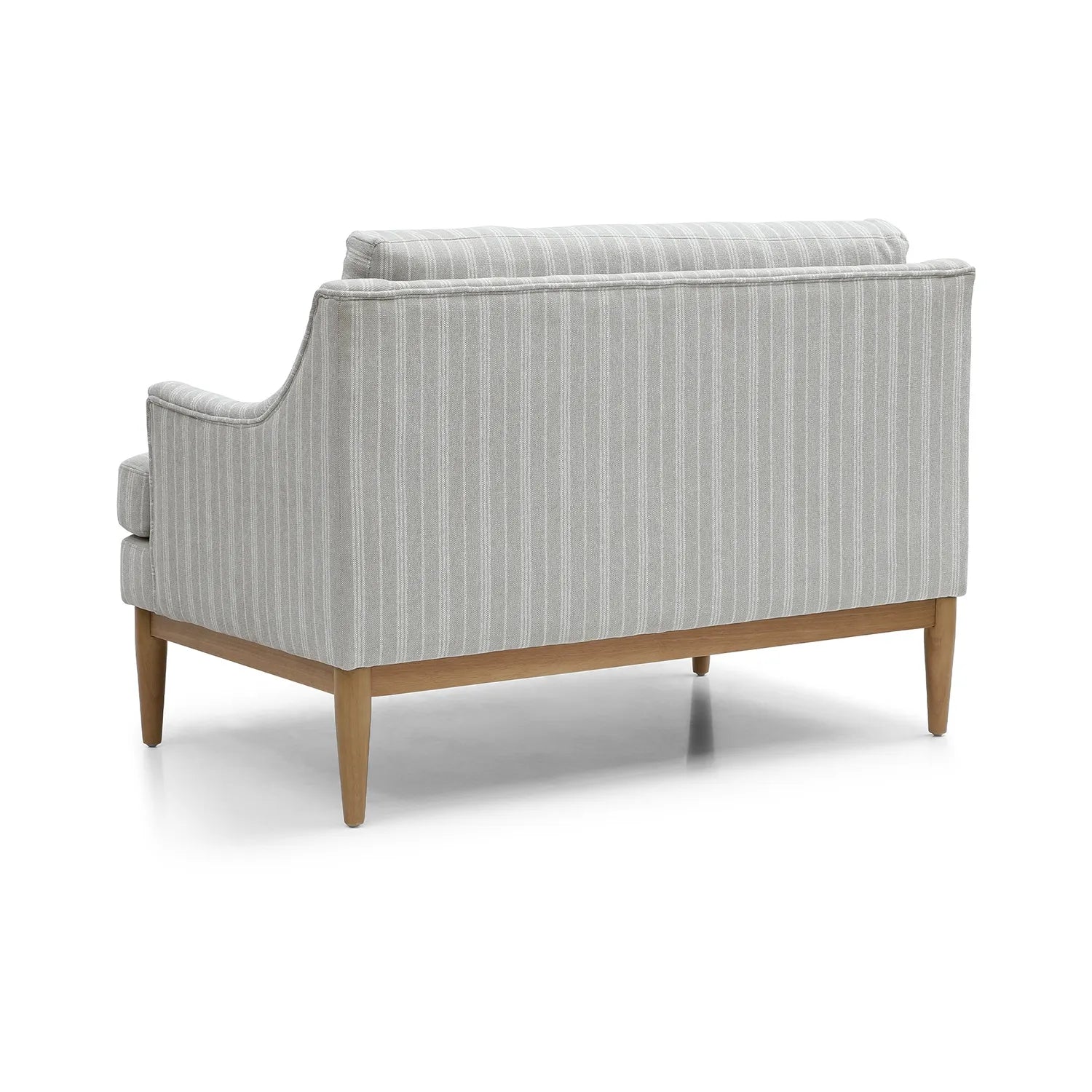 Rihanna Upholstered Loveseat with Wood Base - Pendle Village Furniture