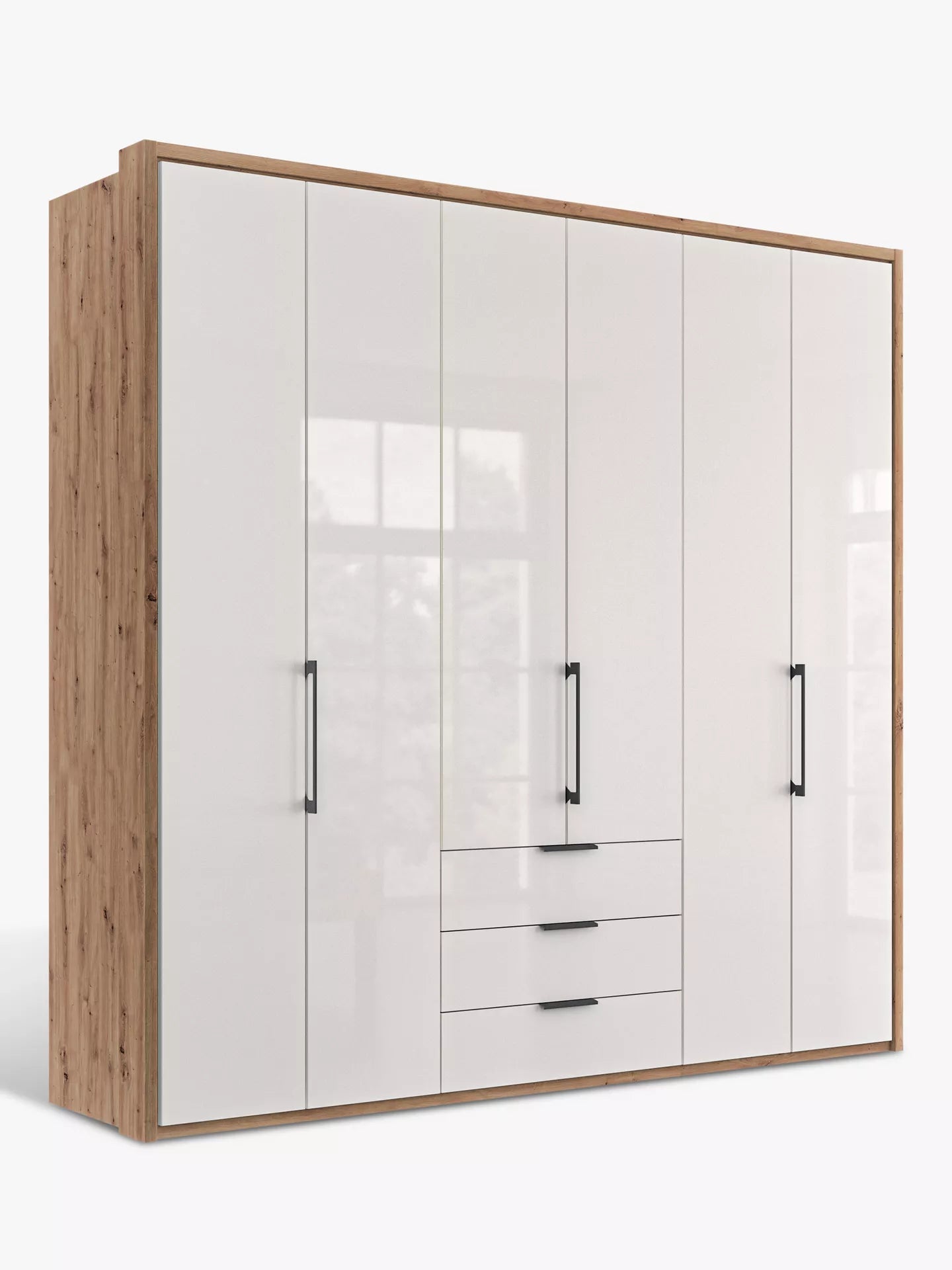 Wiemann Saka 225cm wardrobe with spacious storage compartments and drawers