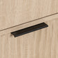Drawer handle of Salford Natural Oak Finish Gents Wardrobe
