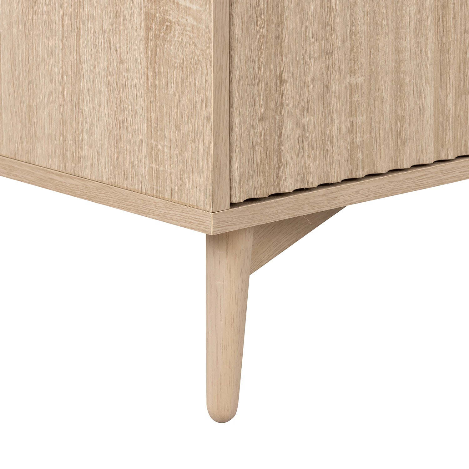 Salford Natural Oak Finish Gents Wardrobe - Legs Close up