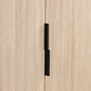 Door handles of Salford Natural Oak Finish Gents Wardrobe