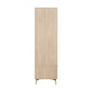 Salford Natural Oak Finish Gents Wardrobe - Side view