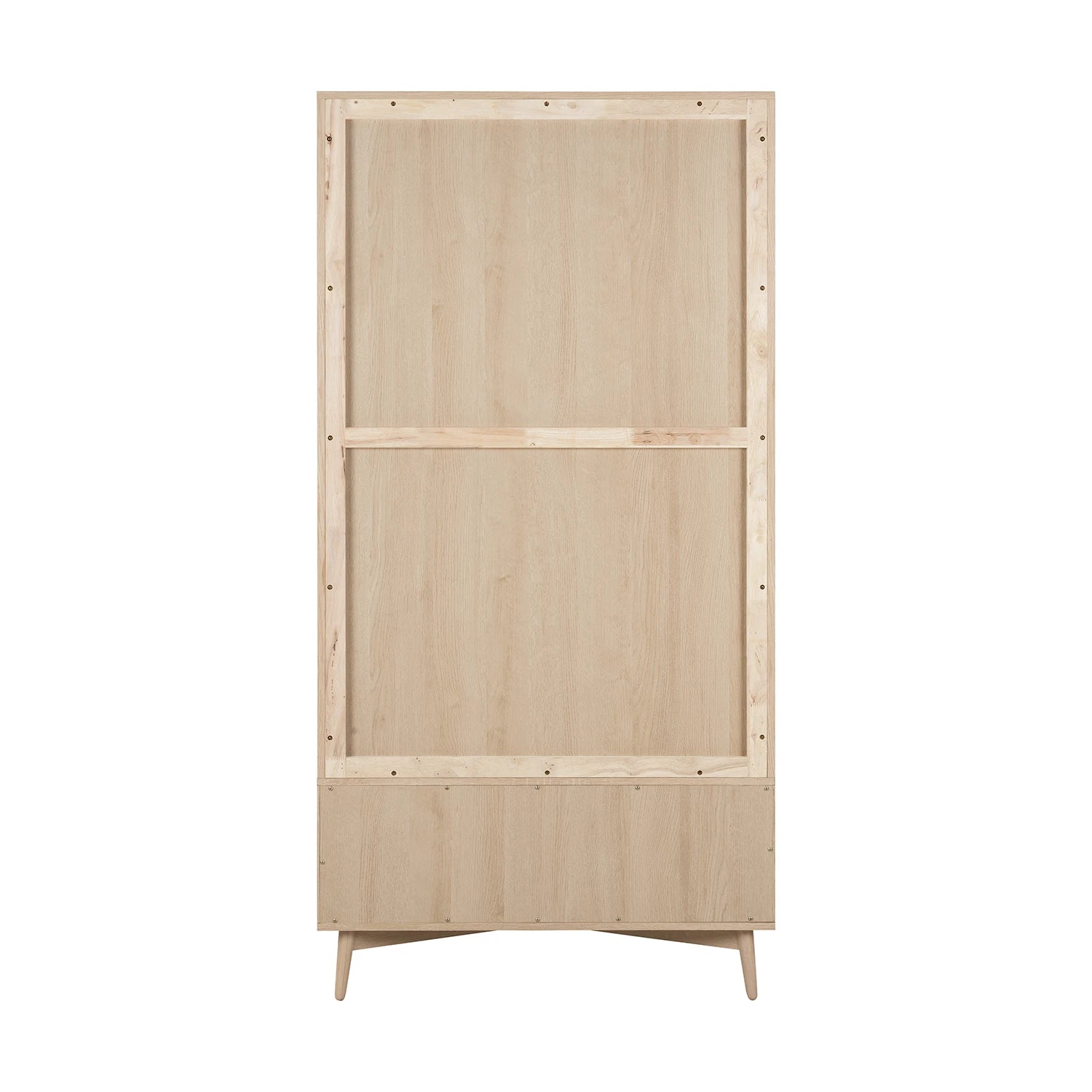 Salford Natural Oak Finish Gents Wardrobe - Rear View