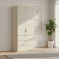 Rauch Heaven 100cm 2 Door Combi Wardrobe with Décor Doors in Champagne styled in a modern bedroom