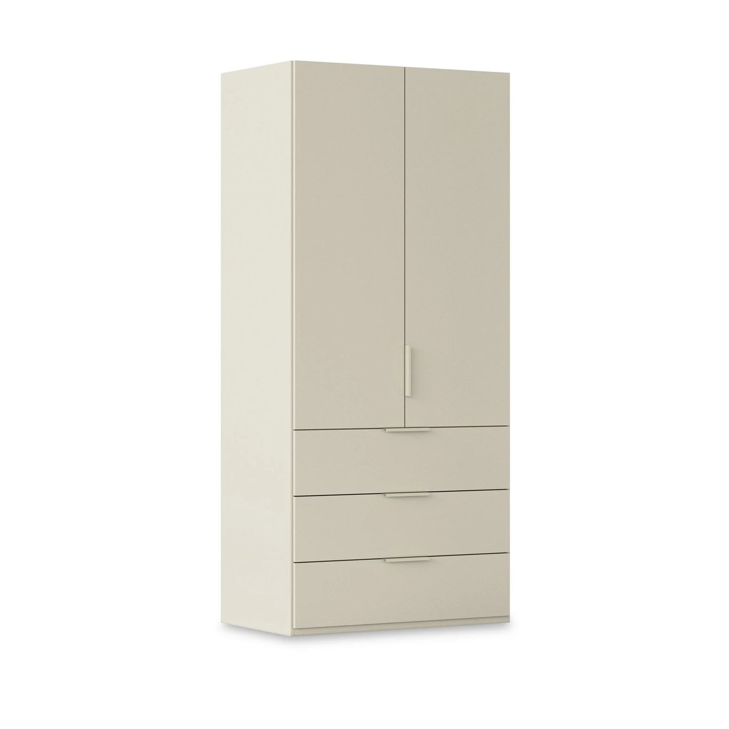 Rauch Haven 2 Door Combi Wardrobe with Décor Doors in Champagne