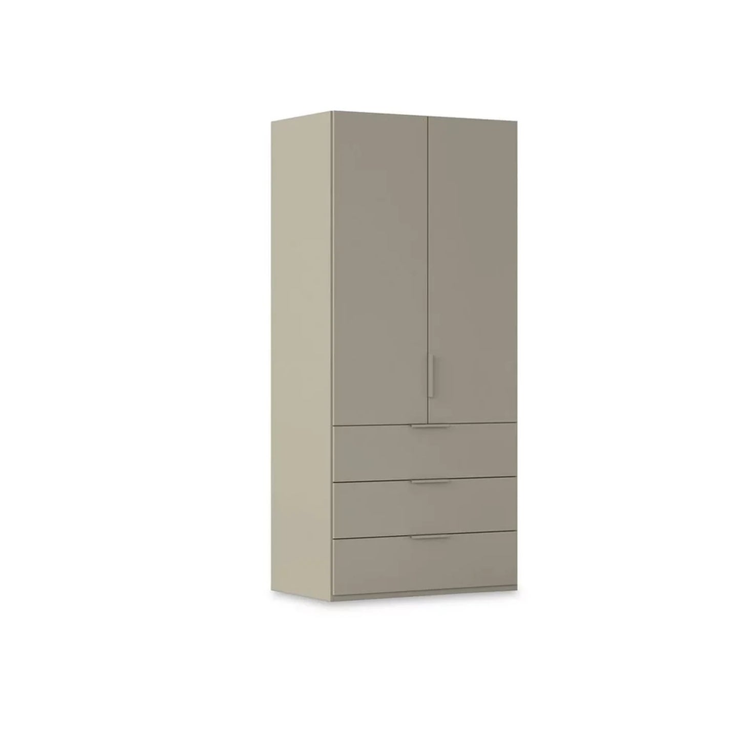 Rauch Haven 2 Door Combi Wardrobe with Décor Doors in Fango