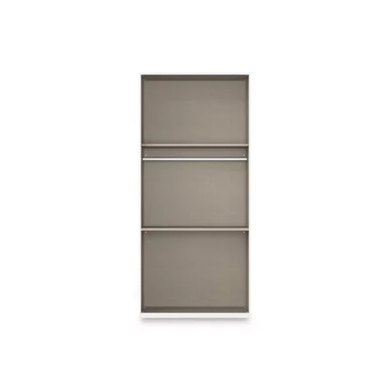 Rauch Haven 2 Door Combi Wardrobe with Glass Doors - Internal Compartments